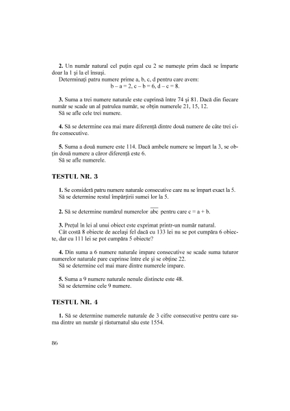 ExerciÈ›ii È™i Probleme Pentru Cercurile De MatematicÄƒ Clasa A Iii A Nomina